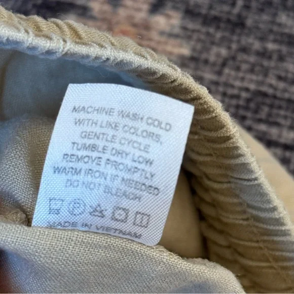 Quince 100% European Organic Linen Pull On Drawstring Shorts Driftwood Tan Sz M - Picture 12 of 16